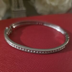 Swarovski Silver Bracelet with Clear Crystals